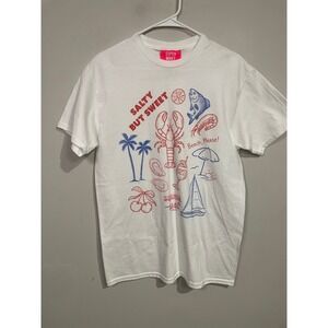 Super Mrkt. Salty But Sweet Coastal Graphic Tee Size Small/Medium Beach Summer